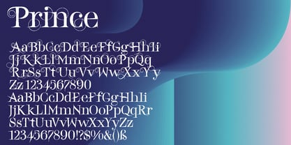 Prince Font Poster 1