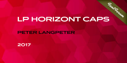 LP Horizont Caps Font Poster 5