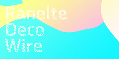Ranelte Deco Font Poster 1