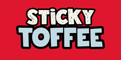 Sticky Toffee Fuente Póster 1