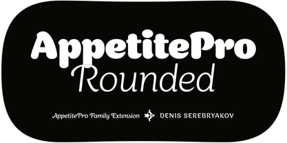 Appetite Pro Rounded Font Poster 1