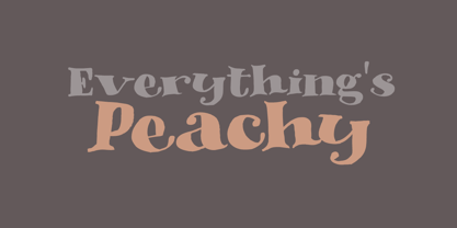 Phantom Peach Font Poster 2