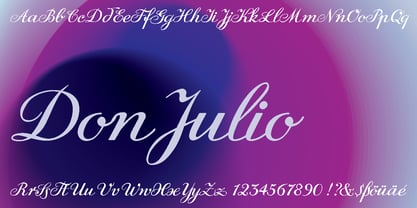 DonJulio Font Poster 1
