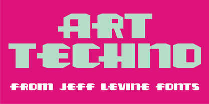 Art Techno JNL Font Poster 1