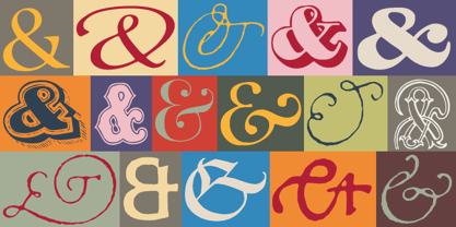 Ampersands Font Poster 1