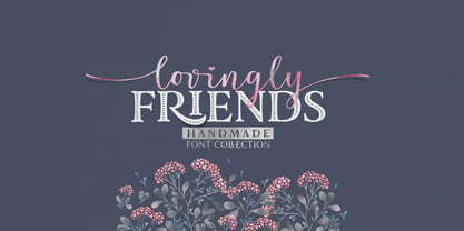 Lovingly Friends Font Poster 1