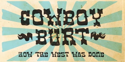 Cowboy Burt Font Poster 1