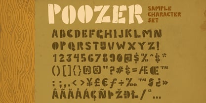 Poozer Font Poster 2