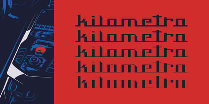 Kilometro Display Font Poster 3