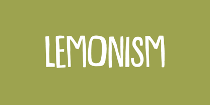 Lemonism Font Poster 1