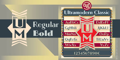 Ultramodern Classic SG Font Poster 1