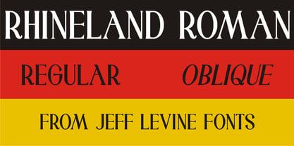 Rhineland Roman JNL Font Poster 1