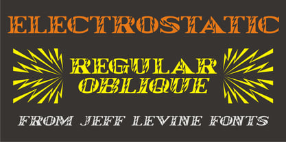 Electrostatic JNL Font Poster 1