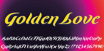 Golden Love Font Poster 1