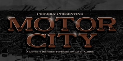 Motor City Font Poster 1