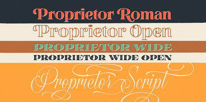 Proprietor Font Poster 4