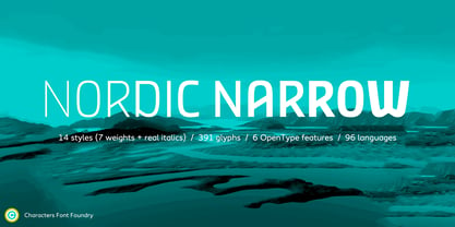 Nordic Narrow Pro Font Poster 1