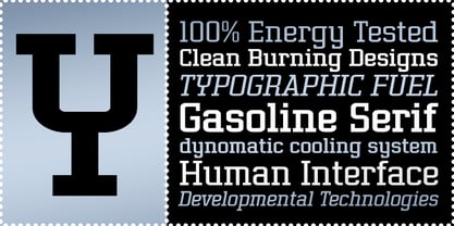Gasoline Serif BTN Font Poster 1