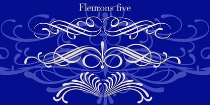 Fleurons V Font Poster 3