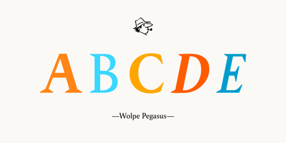 Wolpe Pegasus Font Poster 5