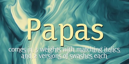 Papas Font Poster 1