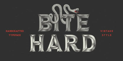 Bite Hard Font Poster 1