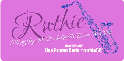 Ruthie Font Poster 2