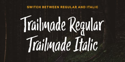 Trailmade Font Poster 10