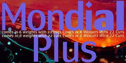 Mondial Plus Font Poster 1