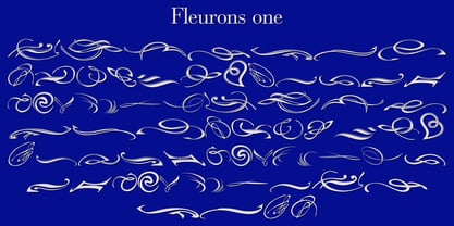 Fleurons One Font Poster 1