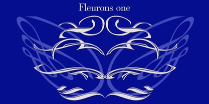 Fleurons One Font Poster 2