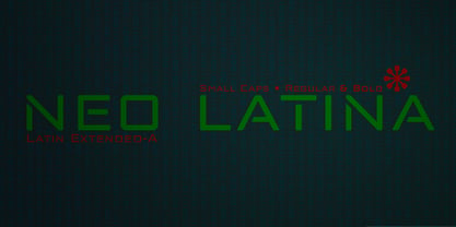 Neo Latina Font Poster 5