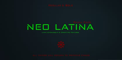 Neo Latina Font Poster 1