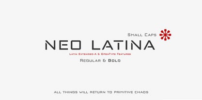 Neo Latina Font Poster 2