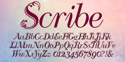 Scribe Font Poster 1