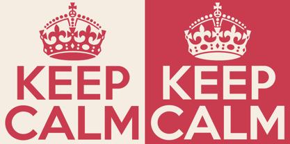 Keep Calm Font Poster 3