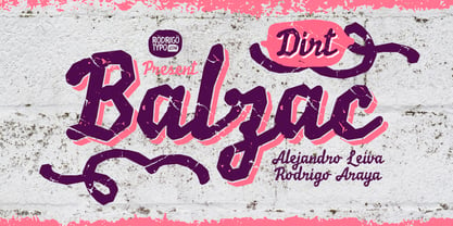 Balzac Dirt Font Poster 1