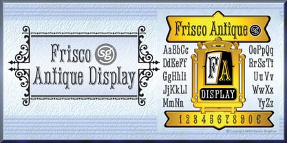Frisco Antique Display SG Font Poster 1
