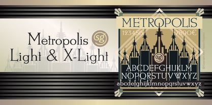 Metropolis SG Font Poster 1