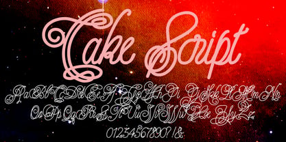 Cake Script Font Poster 1