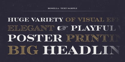 Rosella Font Poster 4