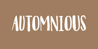 Automnious Font Poster 1
