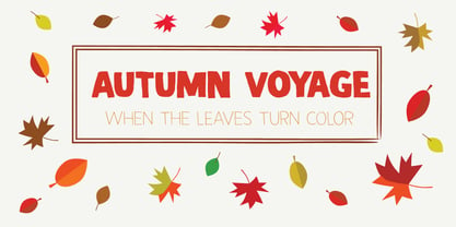 Autumn Voyage Font Poster 1