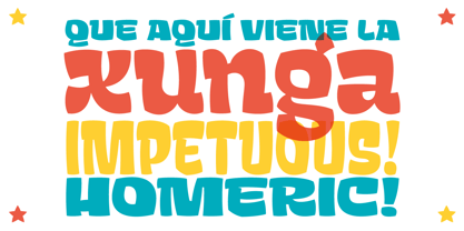 Xunga Font Poster 2