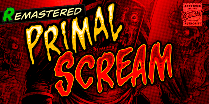 Primal Scream Font Poster 1