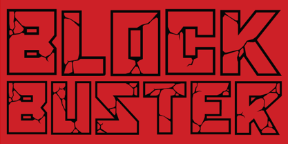 Blockbuster Font Poster 1