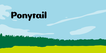 Ponytail Font Poster 1