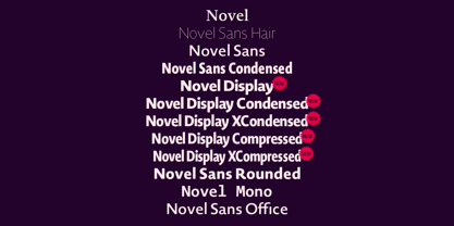 Novel Sans Office Pro Fuente Póster 8