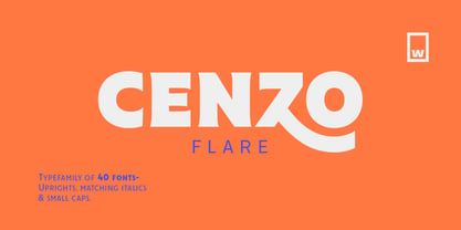 Cenzo Flare Font Poster 1