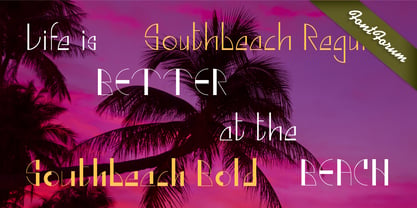 Southbeach Font Poster 1